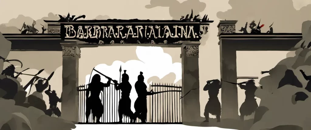 Barbarians at the Gate/logo
